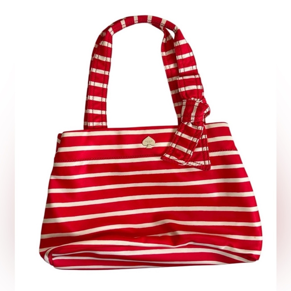 Kate Spade Sophia Grace Striped Diaper Baby Bag or
Tote in Geranium EUC